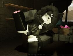 3d artist_name black_cap black_fur black_hood black_thigh_highs black_thighhighs bodysuit bodysuit_bulge cap cat_boy cat_ears cat_tail catboy faggot femboy feminine_male fluffy_tail gay holster holster_strap holstered_pistol hood hood_up leg_up male paw_socks paws roblox robloxian self_upload small_bulge small_penis smaller_male solo solo_focus stockings stretching tagme_(artist) thigh_highs thighhighs tiny_penis white_skin yoga_pose