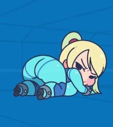 1girls 2d 2d_(artwork) 2d_animation air_duct air_vent all_fours animated animated_gif ass ass_focus beauty_mark beauty_mark_under_mouth big_ass big_breasts big_butt birthmark black_eyes blonde_hair blush blush_stickers bodysuit breasts busty chibi crawling curvaceous curvy curvy_female curvy_figure cute fat_ass female female_focus female_only gif large_breasts light-skinned_female light_skin long_hair looking_back metroid mole mole_under_mouth nintendo on_all_fours outtaoutta ponytail samus_aran shortstack sideboob skintight skintight_bodysuit solo solo_female solo_focus tagme thick_thighs thighs vent voluptuous voluptuous_female zero_suit zero_suit_samus