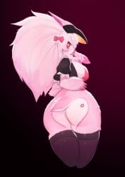 big_ass big_breasts breasts bubble_butt female fur furry furry_only heart-shaped_pupils kindred lamb_(league_of_legends) league_of_legends riot_games soda_uyu tagme