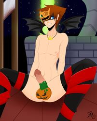 balls halloween halloween_town kingdom_hearts male_only penis pumpkin roxasnuggets13 solo solo_male sora