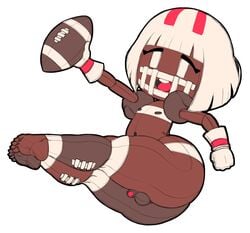 :d animate_inanimate ass ball balls big_ass big_butt blonde_hair brown_body brown_skin clothing crossdressing dark_skin doll feet femboy flaccid football_(ball) foreskin genitals girly gloves hair handwear happy huge_ass huge_butt humanoid humanoid_genitalia humanoid_penis jumping male male_focus nipples nude open_mouth penis pigskin short_hair shortstack simple_background small_feet small_penis smile solo submissive submissive_male teapot_(body_type) thick_thighs trap uncut wide_hips zeeman