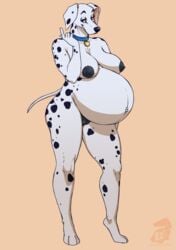 101_dalmatians 12:17 2020 animal_genitalia animal_pussy anthro anthrofied areola big_breasts black_body black_fur breasts canid canine canine_pussy canis collar dalmatian disney domestic_dog female fur genitals half-closed_eyes huge_belly looking_at_viewer mammal multicolored_body multicolored_fur narrowed_eyes nipples perdita pregnant pussy ready_to_pop solo spots spotted_body spotted_fur two_tone_body two_tone_fur white_body white_fur whiterabbit95