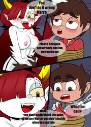 comic crotchless_panties cunnilingus disney disney_channel disney_xd female hekapoo latino looking_pleasured marco_diaz star_vs_the_forces_of_evil white_skin zaicomaster14