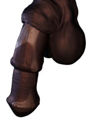 3:4 3d alpha_channel animal_genitalia animal_penis anthro blender equid equine equine_penis flaccid genitals hi_res horse maldrasen male male_only mammal mottled mottled_genitalia penis solo transparent_background