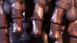 16:9 3d 4k absurd_res animal_genitalia animal_penis anthro blender equid equine equine_penis genitals group hi_res horse maldrasen male male_only mammal mottled mottled_genitalia penis widescreen