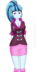 blue_hair blue_skin equestria_girls humanized my_little_pony purple_eyes slackerburst sonata_dusk tagme