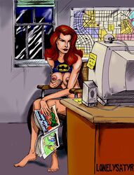 1girls barbara_gordon batgirl batman_(series) dc_comics female female_only lonelysatyr oracle solo