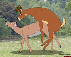 2009 bambi_(character) bambi_(film) disney faline feral feral_on_feral sex tagme