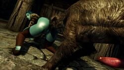 3d animated ass bethesda_softworks big_ass cunnilingus dog female no_sound skyrim tagme the_elder_scrolls video zoophilia