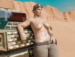 3d abs big_breasts gridlock_(rainbow_six) muscular_female rainbow_six rainbow_six_siege shirtless solo_female tagme tom_clancy trahao