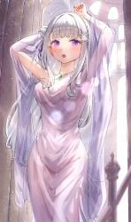 emilia (re:zero) from re:zero kara hajimeru isekai seikatsu by justjast88