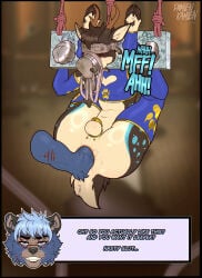 absurd_res anal anal_penetration anthro antlers anus arms_tied armwear badger balls bdsm black_body black_fur black_hair black_nose blindfold blue_body blue_clothing blue_eyes blue_fur blue_hair bodily_fluids body_worship bondage bound brown_body brown_fur butt chastity_cage chastity_device cheerleader cheerleader_outfit clothed clothing crop_top damienkamien deer degradation dirty dirty_clothing dirty_talk dirty_underwear dominant dominant_anthro dominant_male duct_tape duo ear_piercing ears_back elbow_deep eyebrows facial_scar fisting footwear fur gag gay gay_male genitals gloves gold_(metal) guiche_piercing hair half-closed_eyes hands_tied handwear heart_symbol hi_res hooves horn humiliation jockstrap jockstrap_in_mouth jockstrap_on_face jockstrap_sniffing latex latex_clothing latex_gloves latex_handwear legs_behind_back legs_tied legs_up legwear louis_(rashthefur) lube lube_in_ass lube_on_butt lube_string male male/male mammal markings moan musk musk_worship musky_underwear mustelid musteline narrowed_eyes navel onomatopoeia penetration piercing pivoted_ears restraints rope rough_anal scar scent scent_play sequence shirt shy sloppy smile sniffing sniffing_clothes sock_in_mouth sock_sniffing socks sound_effects speech_bubble spots spotted_body spotted_fur spread_legs spreading stained_underwear stocks stuff_gag submissive submissive_anthro submissive_male sweat tail tally_marks tape tape_bondage tape_gag teeth text thrack topwear underwear underwear_gag underwear_sniffing yaoi