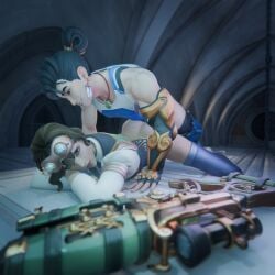 3d dzooworks image ohkayp overwatch overwatch_2 prone_bone spellbinder_widowmaker widowmaker wuyang
