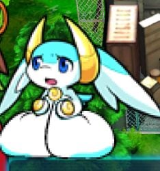 areola areolae big_breasts breast_squeeze breast_squish breasts breasts_resting_on_ground dragon edited edited_screencap female game_character horns huge_breasts pixel_art raven30_(editor) screenshot screenshot_edit solo_female syrup_(p&d) syrup_(puzzle_and_dragons) worried