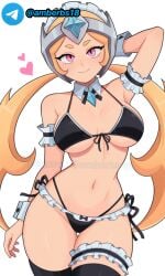 ai_generated bikini boobs brawl_stars maid pussy sex starr_nova_(brawl_stars) tagme wet