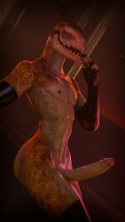 3_toes 3d_(artwork) 9:16 abs alien anthro armwear athletic athletic_anthro athletic_male churledbovine clothing colored digital_media_(artwork) elbow_gloves erection feet genitals gloves halo_(series) handwear hi_res humanoid_genitalia humanoid_penis ibie'shan kig-yar latex latex_armwear latex_clothing latex_elbow_gloves latex_gloves latex_handwear latex_legwear latex_stockings legwear male microsoft mostly_nude nude pecs penis quill_hair reptile scales scalie solo standing stockings tan_body tan_scales toes xbox_game_studios