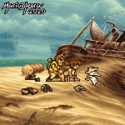 animated desert doggy_style fio_germi gif hetero mayin metal_slug pixel_art sex sprite straight tarma_roving