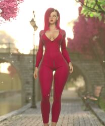 3d animated big_ass big_breasts bouncing_breasts durenard jiggle_physics jiggling_ass red_hair tagme video