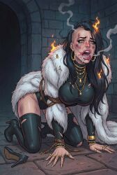 1girls ai_generated battle bigboobs bigbreasts biglips bondage catfight comic dominantfemale dominatrix downfall empress femalecombat femalefight fire fullcomic highheels humiliation medievalfantasy nipple_bulge nsfw queen rich richgirl spank supervillain surgery throne torn_clothes villainess villainessdefeated villainesshumiliated villainessindistress