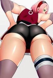 1girls ai_generated ass ass_bigger_than_head ass_crack ass_focus ass_view back behind_view big_ass bike_shorts black_bike_shorts black_shorts blue_sky bottom bottom_heavy bottomwear bubble_ass bubble_butt butt_crack clothed clothed_female clothes clothing elbow_pads faceless faceless_character faceless_female facing_away fat_ass female female_focus female_only from_behind from_below heavenly_ass highres huge_ass large_ass light-skinned_female light_skin medium_hair naruto naruto:_the_last naruto_(series) naruto_shippuden nature night outdoors pink_elbow_pads pink_hair presenting presenting_ass plain_background rear_view red_shirt red_sleeveless_shirt sakura_haruno shirt simple_background shorts sleeveless sleeveless_shirt solo solo_female solo_focus spats standing standing_position thick thick_ass thick_female thick_thighs thighs topwear viewed_from_behind voluptuous_female white_body wide_hips viewed_from_below white_background