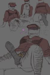 ass_grab crying cuntboy fingering fingering_pussy h4llx harness hearts looking_away male no_mouth one_eye pizza_game_(roblox) pizza_guy_(pizza_game_(roblox)) visor