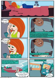 ass butt comic disney female ginger green_eyes kim_possible kimberly_ann_possible rainyseasonsketches rebeccarains red_hair ron_stoppable wade_(kim_possible) wade_load