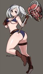 ass bikini dragonsinmysky fire_emblem fire_emblem_awakening fire_emblem_heroes octopus robin_(fire_emblem) robin_(fire_emblem)_(female) swimsuit