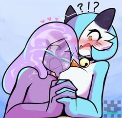 ! 1boy 2girls 3_fingers ? alternate_color anthro anthrofied assisted_fellatio big_breasts blue_background blue_hair blue_skin blush breasts cat_ears circi_(yobie) cum cum_inside cum_on_hair ditto double_paizuri eye_contact fellatio female furry gardevoir goo_creature goo_humanoid green_eyes group group_sex hair_over_one_eye half-closed_eyes heart holding_hands huge_breasts human humanoid interspecies joeydrawss long_hair looking_at_viewer male male_pov multiple_girls nintendo orange_eyes original_character paizuri penis pokémon_(species) pokemon pokemon_(species) pokemon_rgby pokemon_rse pov purple_skin see-through shiny_pokemon short_hair sideboob slime slimegirl spiral_eyes straight surprised teamwork text threesome translucent translucent_body video_games watermark white_skin