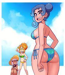 3girls ass bikini bikini_bra breasts cartoon_network channel-tan disney disney_channel female nickelodeon panties swimsuit