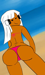 ass bikini cartoon_network channel-tan dark_skin female kazecloud panties