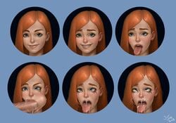 1boy 1girls after_deepthroat ahe_gao blowjob blue_eyes blush bukkake cheek_bulge cum cum_in_mouth cum_on_face cum_out_nose earrings eyeshadow facial fellatio female female_focus freckles ginger justsomenoob large_penis long_hair makeup male mascara mascara_tears messy_hair nose_bubble oral oral_penetration oral_sex orange_hair pale_skin penis portrait pose posing red_hair runny_makeup saliva saliva_drip saliva_on_penis saliva_string saliva_trail smile smiling straight_hair sweat teenager thick_penis throat tongue tongue_out veiny_penis