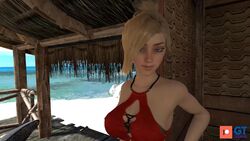 1girls 3d angela_ziegler animated blizzard_entertainment boobs breast_grab breasts disembodied_hand disembodied_hands female female_focus gt_scenes island looking_at_viewer mercy no_sound overwatch partial_male pov tagme topless video video_game video_game_character video_games vr