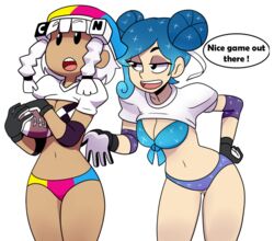 2girls bra breasts cartoon_network channel-tan disney female panties super_bowl