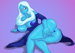 1girls 2020 absurd_res alien alien_girl alien_humanoid alternate_breast_size anus areola areolae ass big_breasts blue_anus blue_areola blue_body blue_diamond_(steven_universe) blue_eyes blue_eyeshadow blue_fingernails blue_lips blue_lipstick blue_nipples blue_pussy blue_skin breasts breasts_out breasts_out_of_clothes cartoon_network diamond erect_nipples exposed_anus exposed_ass exposed_breasts exposed_nipples exposed_pussy eyebrows eyelashes eyeshadow female female_only fingernails gem_(species) hair_over_breasts hand_on_ass hand_on_butt highres huge_breasts humanoid humanoid_genitalia humanoid_hands humanoid_pussy laying laying_on_side lewdist-omega looking_at_ass nipple_bulge nipple_outline nipples partially_clothed partially_clothed_female partially_nude presenting presenting_anus presenting_hindquarters presenting_pussy purple_background purple_eyebrows pussy robe robe_lift signature smiling solo steven_universe suggestive_pose symbol-shaped_pupils taller_female thick_thighs thighs white_hair