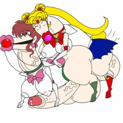 bishoujo_senshi_sailor_moon clothing cum da-fuze dorse edit erect_nipples erect_nipples_under_clothes erection futa_on_futa futanari gag hyper_penis hyper_testicles large_breasts makoto_kino penis precum queen's_stallion sailor_jupiter sailor_moon skirt testicles usagi_tsukino what