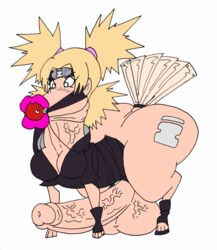 bad_art ball_gag body_horror buttplug da-fuze dorse edit futa_only futanari gag horrible_anatomy hyper_balls hyper_penis naruto naruto_shippuden queen's_stallion temari