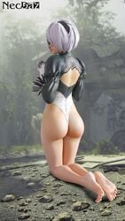 yorha 2b from nier: automata by necdaz91