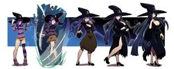 aged_up alternate_breast_size before_and_after breast_expansion female female_only high_heels kojiro-brushard older original original_character sequence solo solo_female transformation witch witch_hat