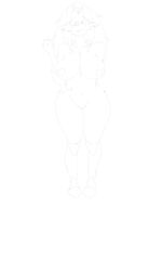 1girls anthro big_breasts breasts female female_only fist full_body furry furry_only heart-shaped_areola monochrome naked nipples no_humans nude nude_female simple_background sketch solo solo_female solo_focus standing standing_straight thick_thighs thighs white_background wl2 wolflove2