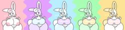 anthro big_ass big_breasts big_butt big_ears bunny bunny_ear bunny_ears bunny_girl bunny_tail large_areolae large_ass large_breasts larger_female original_character puffle_the_bunny sleepyslut smug thick thick_ass thick_legs thick_thighs