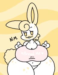 anthro big_ass big_breasts big_butt big_ears bunny bunny_ear bunny_ears bunny_girl bunny_tail large_areolae large_ass large_breasts larger_female original_character puffle_the_bunny sleepyslut smug thick thick_ass thick_legs thick_thighs