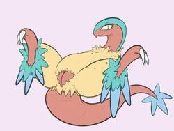 1girls 4:3 anthro anthrofied anus archeops ass avian blue_body blue_feathers chubby claws clitoris dinosaur eye_contact feathers feet female flat_chest furry_only green_body green_feathers half-closed_eyes long_neck looking_at_viewer nintendo no_nipples plump_labia pokémon_(species) pokemon pokemon_bw pose presenting presenting_pussy pussy scalie simple_background spread_legs spreading tail thick_thighs tongue tongue_out vagoncho video_games wide_hips yellow_body yellow_feathers