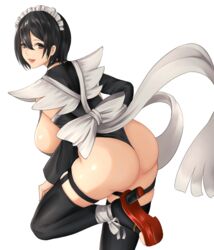 black_eyes black_hair iroha kuronerinka maid_uniform samurai_shodown short_hair