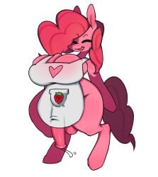 1futa annacrazytoivo anthro belly big_balls big_breasts big_penis breasts female futanari hasbro horsecock my_little_pony pink_body pinkie_pie_(mlp) pony thick_thighs wide_hips