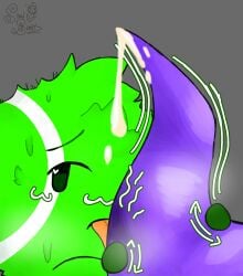 acid_tennis_ball_(bfdi_mini) armless battle battle_for_dream_island bfdi bfdi_mini blush color colored cum cum_dripping fluffy gay heart-shaped_pupils highlights_(coloring) jacknjellify licking licking_penis licking_tentacle long_marker_(bfdi_mini) non-human object_show object_show_community object_shows osc outline snowbunniz stained sweat tongue unusual_penis watermark