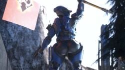 3d female_spartan_(halo) halo_(series) large_ass runn1non spartan_(halo)