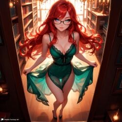 1girls ai_generated arms ass big_ass blue_eyes cleavage female female_focus female_only glasses hourglass_figure huge_ass human legs light light-skinned_female light_skin long_hair looking_at_viewer magic_academy magic_user magician medium_breasts naked naked_female nightgown original patreon petite pov puffy_pussy pussy red_hair scarlet_(stblfantasy) seductive seductive_eyes seductive_look seductive_pose seductive_smile sexually_suggestive sexy skinny skinny_girl small_waist smile solo sorceress stable_diffusion stblfantasy student teenage_girl teenager thick_ass thick_lashes thick_thighs thighs warm_lighting witch witchcraft woman young younger_female