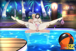 barefoot big_breasts bikini bikini_top_removed black_hair boruto:_naruto_next_generations bracelet burst condom condom_balloon cum edit feet feet_up grabbing_penis handjob hyuuga_hinata middle_finger milf naruto necklace pool raykus soles spread_legs spread_pussy third-party_edit toes used_condom uzumaki_naruto white_eyes wife