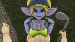 3d aiming animated golf_club jayhog1992 league_of_legends paizuri poppy riot_games small_but_busty sound target teemo video voice_acted yordle