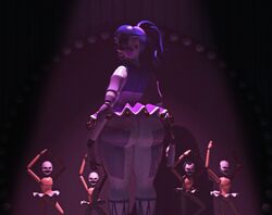 3d 3d_(artwork) 3d_model ballora ballora_(fnafsl) big_ass bottomless bottomless_skirt bubble_butt butt_crack five_nights_at_freddy's five_nights_at_freddy's:_sister_location fnaf minireena scottgames sister_location thick_thighs upskirt